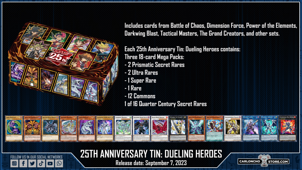 EU版】25th Anniversary Tin:Dueling Heroes 遊戯王 お取り寄せ可能