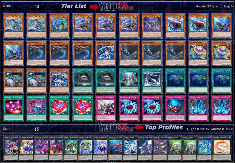 Shark Deck 2024 YuGiOh! TCG BEST Meta Profiles