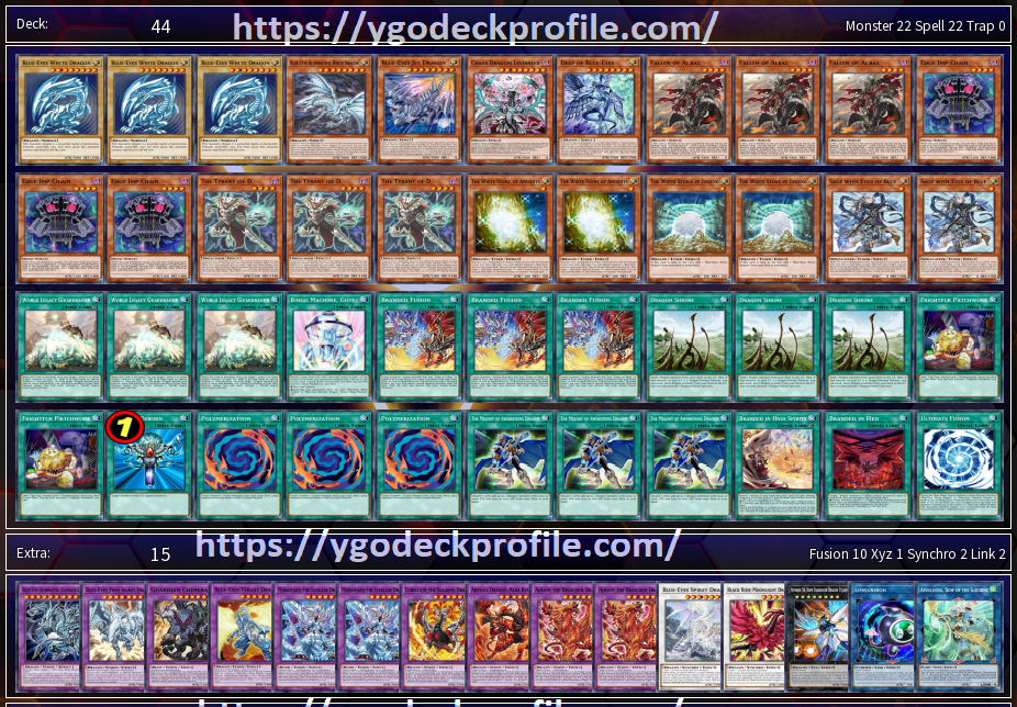 competitive blue eyes deck