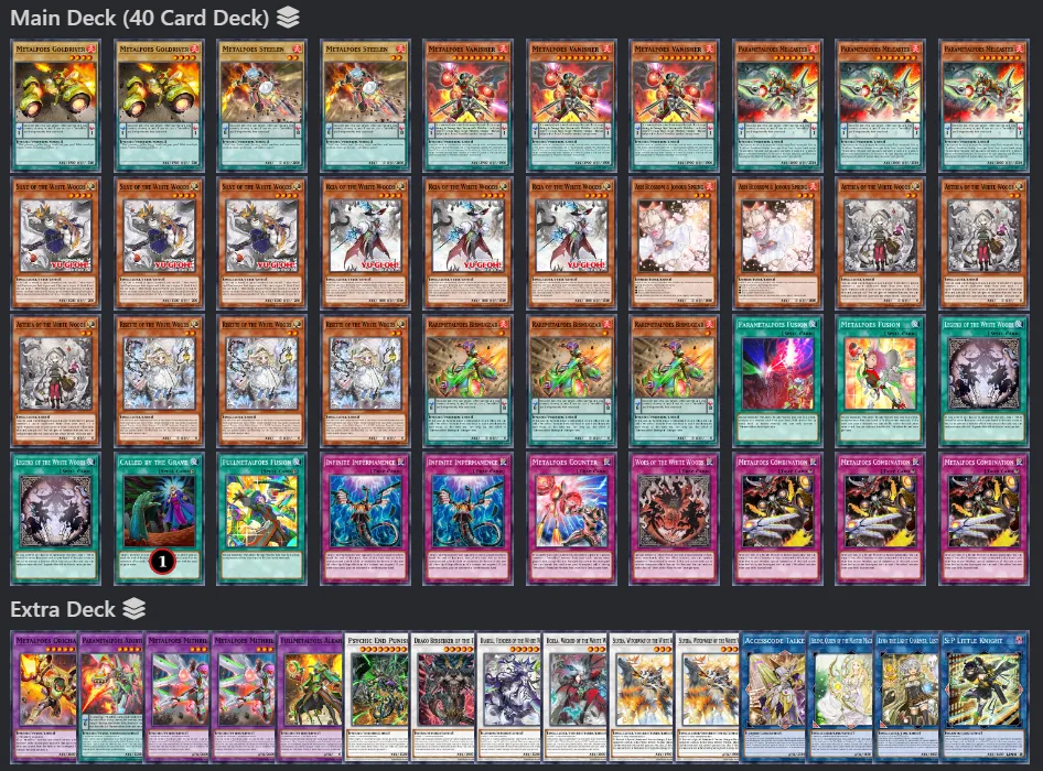 white woods yugioh deck list