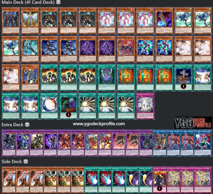 Yugioh Hero Deck TCG 2024