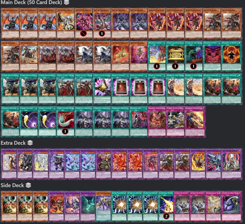 Branded Despia Deck List