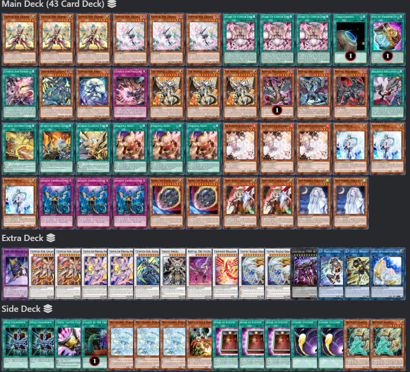 Centurion deck 2025 tcg