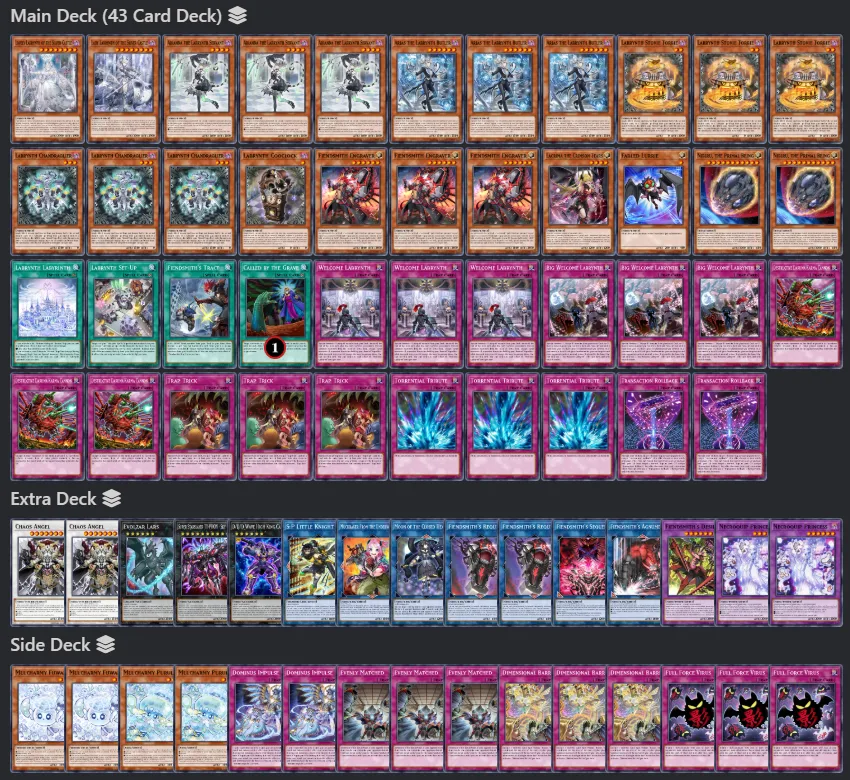 Labrynth Fiendsmith Deck 2025