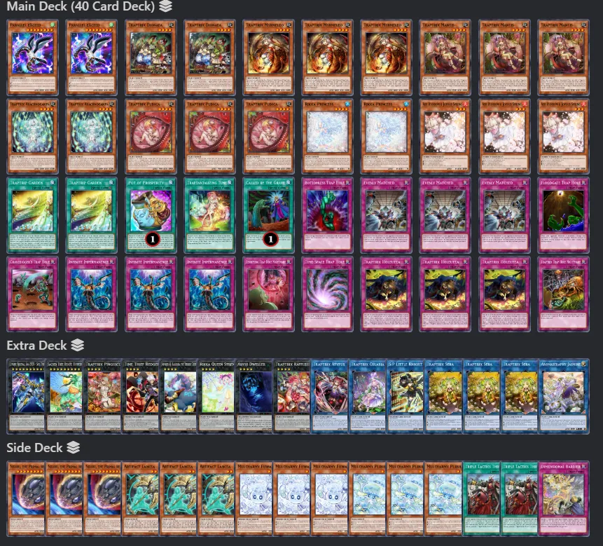 Traptrix deck 2025 tcg