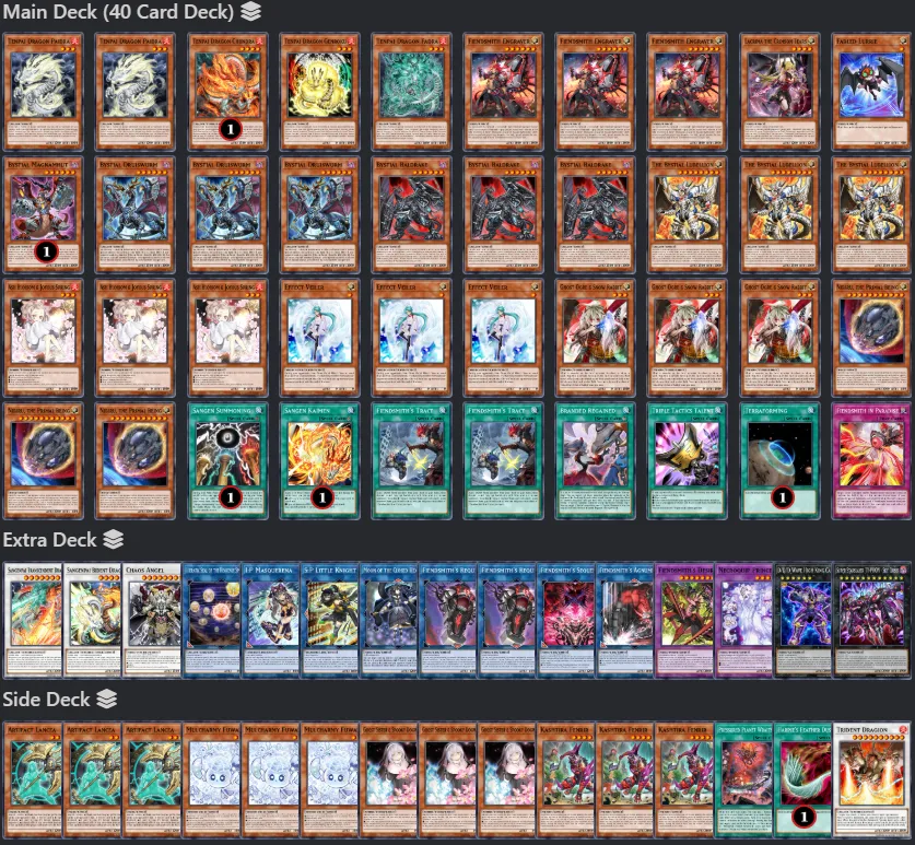 Tenpai Dragon Deck Profile Bystial Fiendsmith