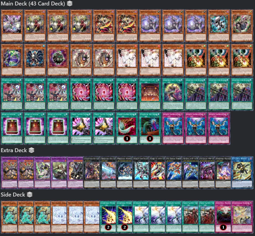 mementotlan Deck TCG 2025